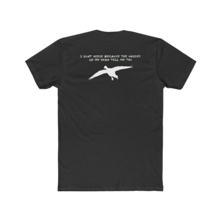 "Voices in my Head" - Geese - White Logo - Men's Cotton Crew Tee