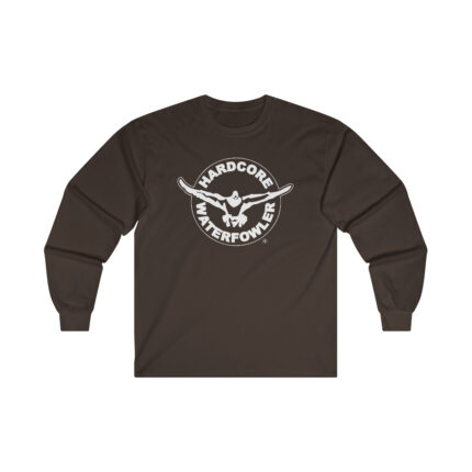 Hardcore Waterfolwer - White Logo - Long Sleeve T-Shirt